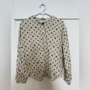 Universal Thread Floral Button-Up Blouse